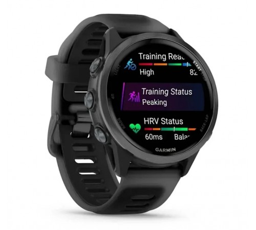 Смарт-годинник Garmin Forerunner 570 42mm Slate Gray with Black/Translucent Black Silicone with Slate Buckle (010-02970-40)