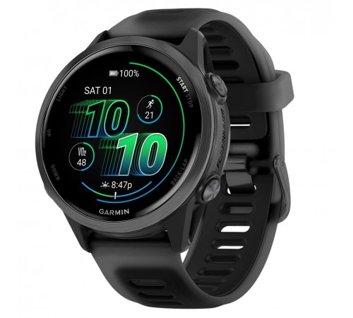 Смарт-годинник Garmin Forerunner 570 42mm Slate Gray with Black/Translucent Black Silicone with Slate Buckle (010-02970-40)