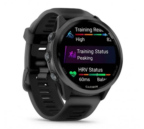 Смарт-годинник Garmin Forerunner 570 47mm Slate Gray with Black/Translucent Black Silicone with Slate Buckle (010-02971-40)