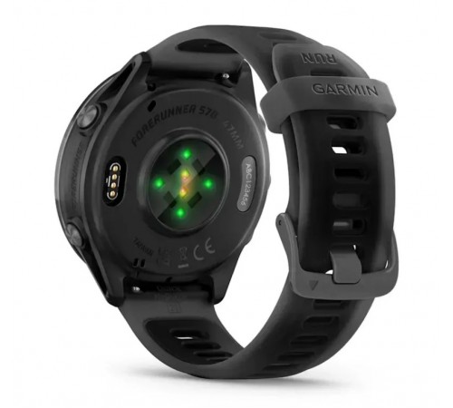 Смарт-годинник Garmin Forerunner 570 47mm Slate Gray with Black/Translucent Black Silicone with Slate Buckle (010-02971-40)
