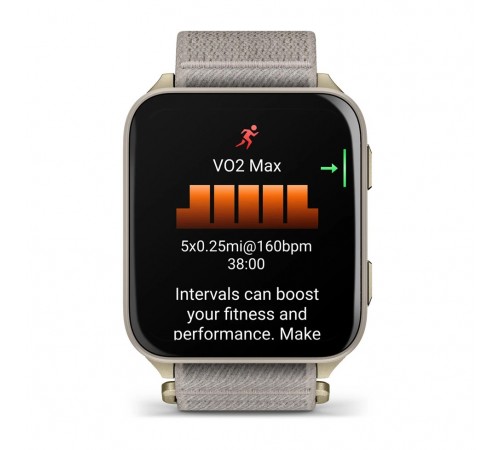 Смарт-годинник Garmin Venu X1 Soft Gold Titanium with French Grey Nylon (010-02980-33)