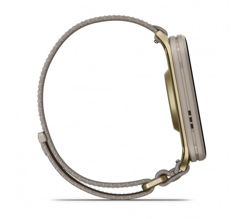 Смарт-годинник Garmin Venu X1 Soft Gold Titanium with French Grey Nylon (010-02980-33)