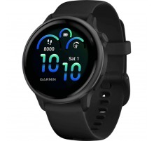 Смарт-годинник Garmin Vivoactive 6 Slate with Black Silicone Band (010-02985-40)