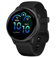 Смарт-годинник Garmin Vivoactive 6 Slate with Black Silicone Band (010-02985-40)