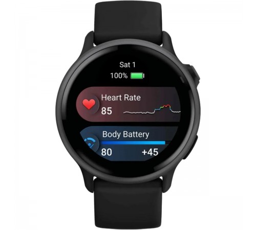 Смарт-годинник Garmin Vivoactive 6 Slate with Black Silicone Band (010-02985-40)