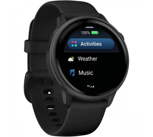 Смарт-годинник Garmin Vivoactive 6 Slate with Black Silicone Band (010-02985-40)