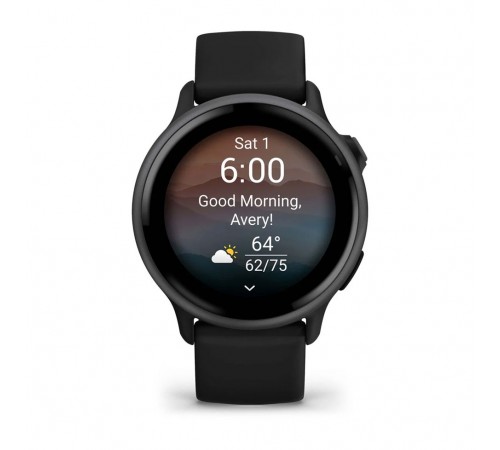 Смарт-годинник Garmin Vivoactive 6 Slate with Black Silicone Band (010-02985-40)