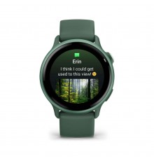 Смарт-годинник Garmin Vivoactive 6 Metallic Jasper Green with Jasper Green Silicone Band (010-02985-42)