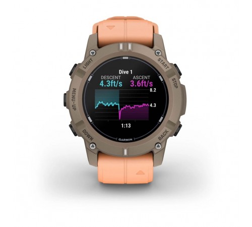 Смарт-годинник Garmin Descent G2 Paloma with Shell Pink Band (010-02986-01)
