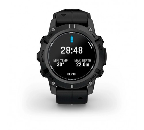 Смарт-годинник Garmin Descent G2 Black with Black Silicone (010-02986-13)