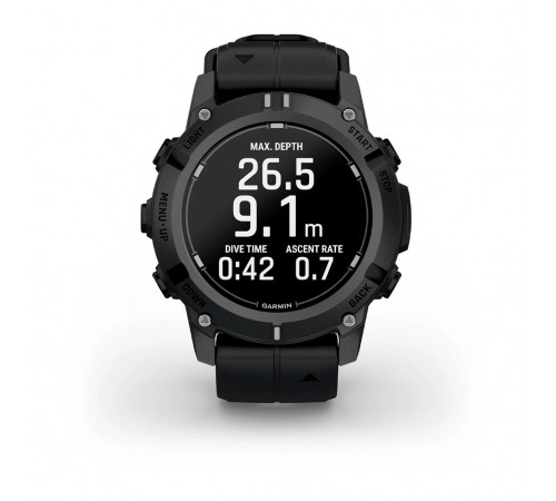 Смарт-годинник Garmin Descent G2 Black with Black Silicone (010-02986-13)