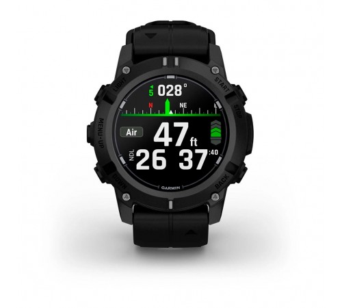 Смарт-годинник Garmin Descent G2 Black with Black Silicone (010-02986-13)