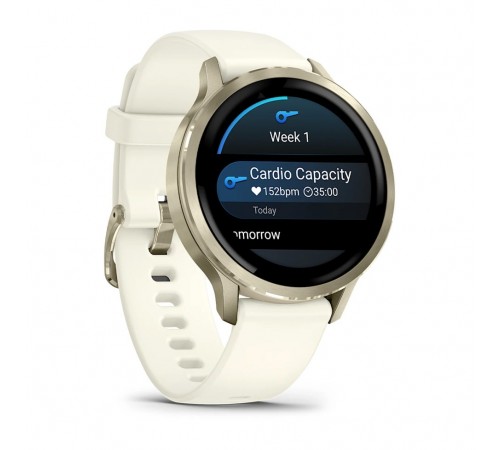 Смарт-годинник Garmin Venu 4 41mm Lunar Gold with Bone Silicone Band (010-03013-00)