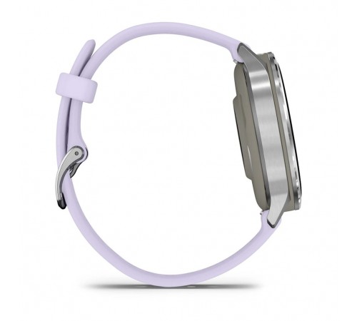 Смарт-годинник Garmin Venu 4 41mm Silver Bezel with Periwinkle Silicone Band (010-03013-01)