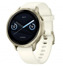 Смарт-годинник Garmin Venu 4 41mm Luna Gold with Bone Silicone (010-03013-40)