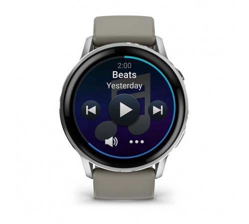 Смарт-годинник Garmin Venu 4 45mm Silver Bezel with Silver Gray Silicone Band (010-03014-01)