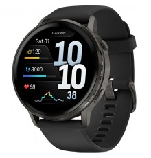 Смарт-годинник Garmin Venu 4 45mm Black with Black Silicone (010-03014-40)