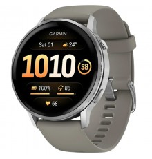 Смарт-годинник Garmin Venu 4 45mm Silver with Siliver Gray Silicone (010-03014-41)