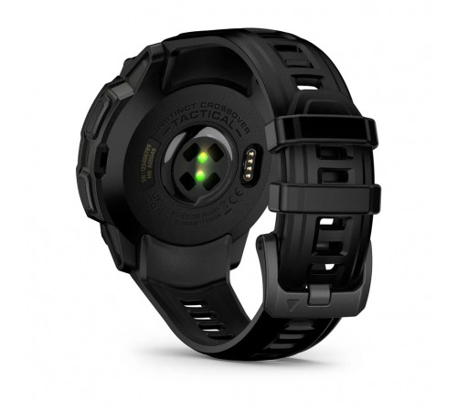 Смарт-годинник Garmin Instinct Crossover AMOLED Tactical Black with Black Silicone (010-03398-42)