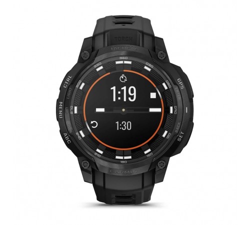 Смарт-годинник Garmin Instinct Crossover AMOLED Tactical Black with Black Silicone (010-03398-42)
