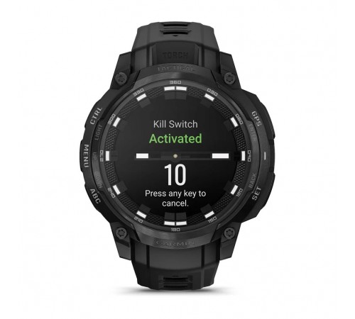 Смарт-годинник Garmin Instinct Crossover AMOLED Tactical Black with Black Silicone (010-03398-42)