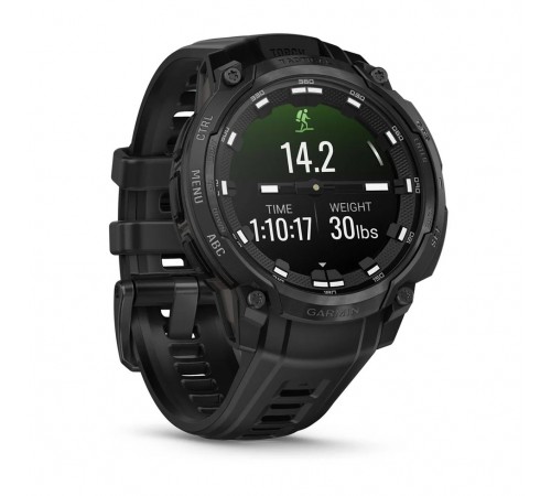 Смарт-годинник Garmin Instinct Crossover AMOLED Tactical Black with Black Silicone (010-03398-42)
