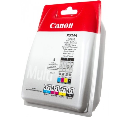 Картридж Canon (CLI-471) PIXMA MG5740/MG6840 Bk/C/M/Y (0401C004) MultiPack Картридж Canon (CLI-471) PIXMA MG5740/MG6840 Bk/C/M/Y (0401C004) MultiPack