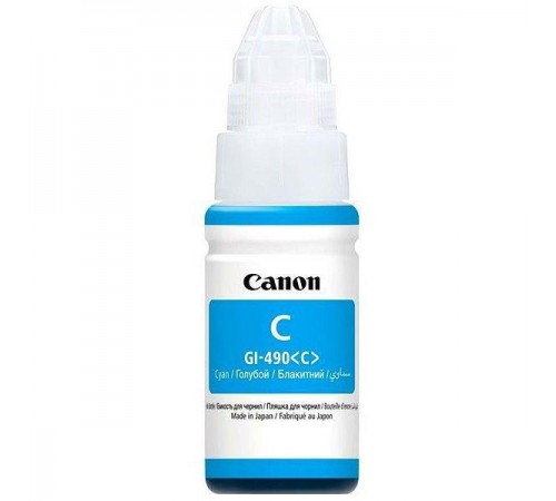 Чорнило CANON GI-490 PIXMA G1400/G2400/G3400 (Cyan) (0664C001) 70мл