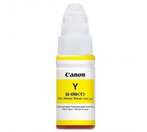 Чорнило CANON GI-490 PIXMA G1400/G2400/G3400 (Yellow) (0666C001) 70мл