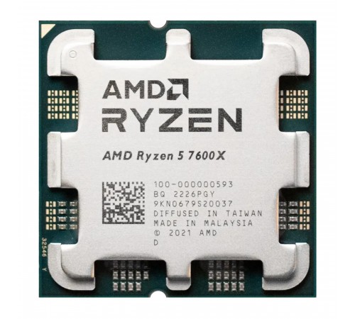Процесор AMD Ryzen 5 7600X (4.7GHz 32MB 105W AM5) Tray (100-000000593)