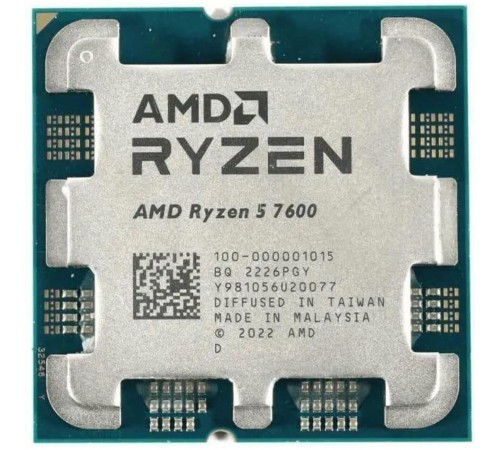 Процесор AMD Ryzen 5 7600 (3.8GHz 32MB 65W AM5) Tray (100-000001015)