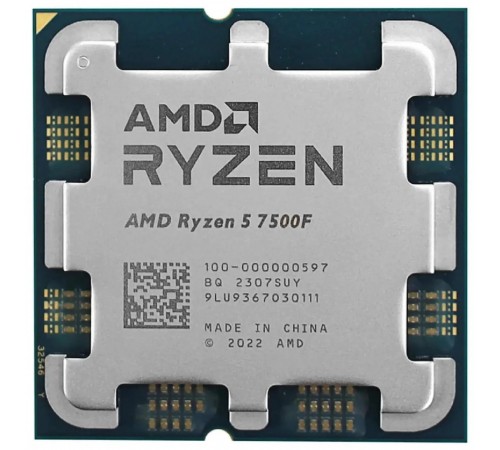 Процесор AMD Ryzen 5 7500F (3.7GHz 32MB 65W AM5) Multipack (100-100000597MPK)