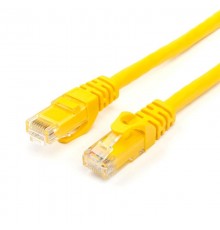 Патч-корд UTP Atcom RJ45, Cat.6, мідь, 2 м, жовтий