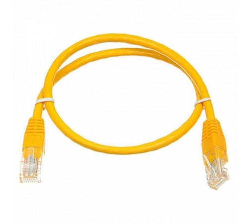 Патч-корд UTP Atcom RJ45, Cat.6, мідь, 2 м, жовтий Патч-корд UTP Atcom RJ45, Cat.6, мідь, 2 м, жовтий