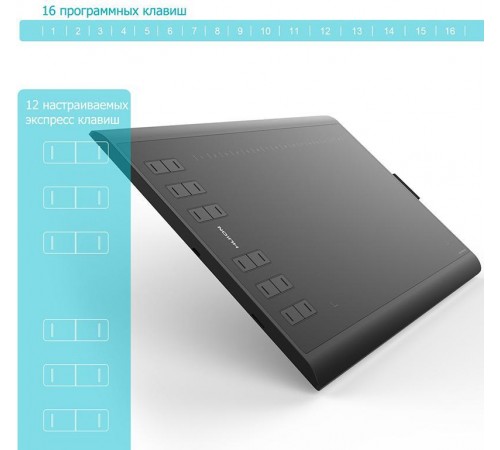 Графічний планшет Huion New 1060Plus + рукавичка