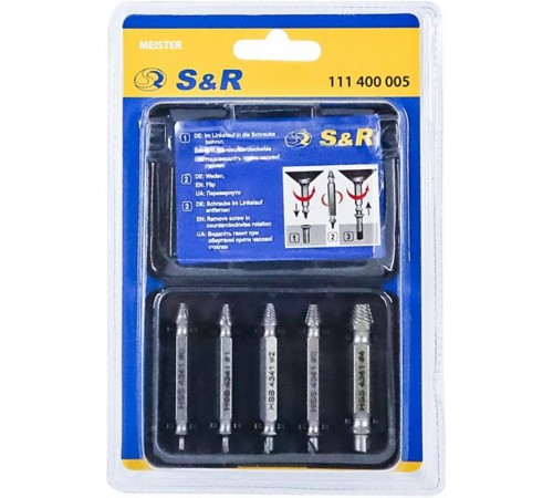 Набір екстракторів S&R Meister (111400005) 5шт