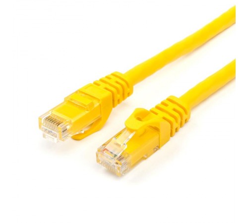 Патч-корд UTP Atcom RJ45, Cat.6, мідь, 0.5 м, жовтий Патч-корд UTP Atcom RJ45, Cat.6, мідь, 0.5 м, жовтий