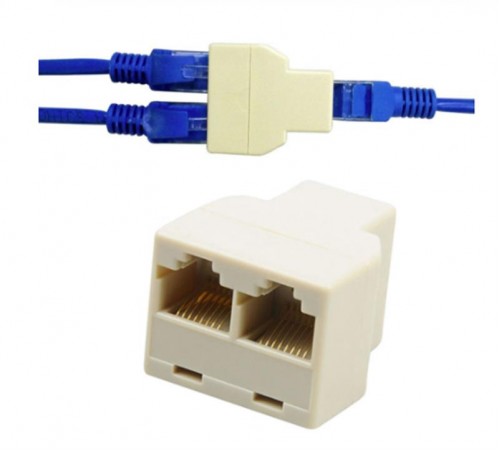 Розгалужувач порту RJ45 Atcom 8P8C- RJ-45 1 port to 2 port (12450) Розгалужувач порту RJ45 Atcom 8P8C- RJ-45 1 port to 2 port (12450)