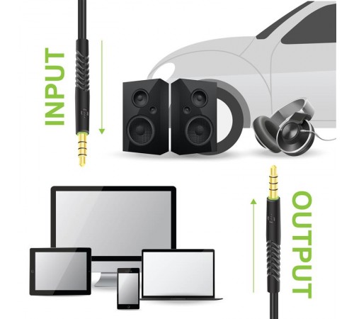 Кабель Intaleo CBFLEXA1 3.5 мм - 3.5 мм (M/M), 1.2 м, Black (1283126487538) Кабель Intaleo CBFLEXA1 3.5 мм - 3.5 мм (M/M), 1.2 м, Black (1283126487538)