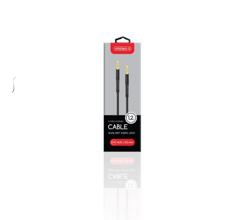 Кабель Intaleo CBFLEXA1 3.5 мм - 3.5 мм (M/M), 1.2 м, Black (1283126487538) Кабель Intaleo CBFLEXA1 3.5 мм - 3.5 мм (M/M), 1.2 м, Black (1283126487538)