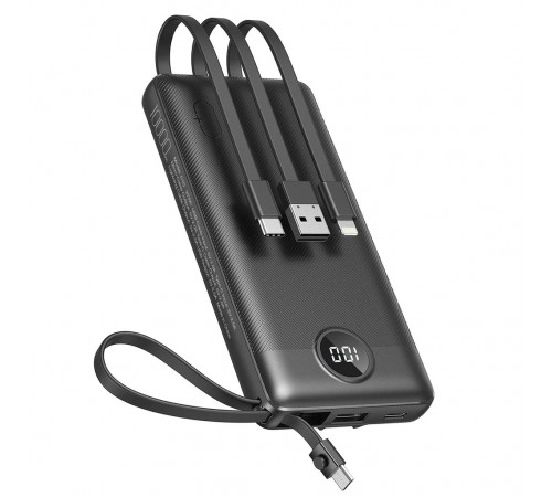 Універсальна мобільна батарея Veger C10 10000mAh, Black (1283126526848)