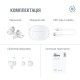 Bluetooth-гарнiтура Piko TWS-HalfMoon White (1283126583391)