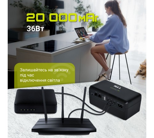 Джерело безперебійного живлення TTN DCL-36W 36W PoE