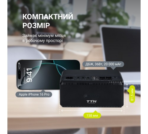 Джерело безперебійного живлення TTN DCL-36W 36W PoE