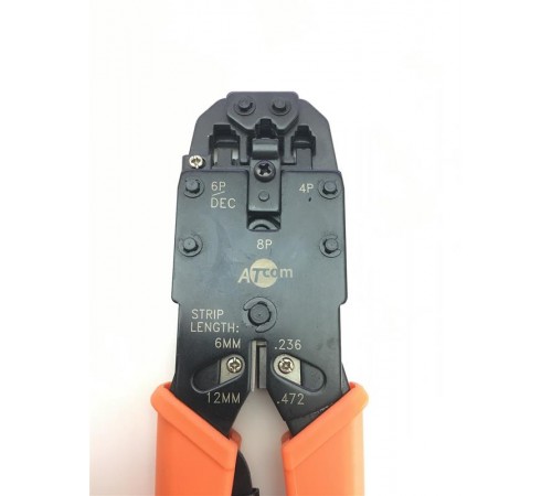 Інструмент для обжиму RJ-45/RJ11 Atcom 2008R, блістер (проф. лінійка) Інструмент для обжиму RJ-45/RJ11 Atcom 2008R, блістер (проф. лінійка)