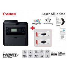Багатофункційний пристрій А4 ч/б Canon i-SENSYS MF237w з Wi-Fi (1418C170AA) + 2 картриджа Canon 737
