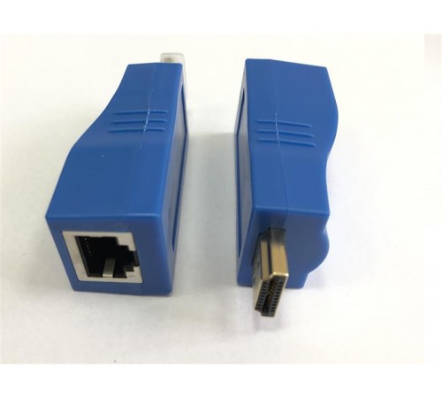 Подовжувач Atcom HDMI - RJ-45 (M/F), до 30 м, Blue (14369) Подовжувач Atcom HDMI - RJ-45 (M/F), до 30 м, Blue (14369)