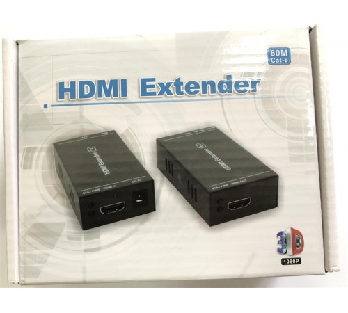 Подовжувач Atcom HDMI - RJ-45 (F/F), до 60 м, Black (14371) Подовжувач Atcom HDMI - RJ-45 (F/F), до 60 м, Black (14371)
