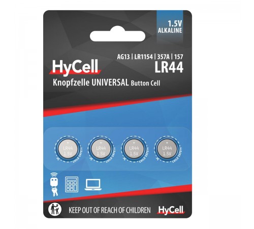 Батарейка Ansmann HyCell LR44/LR1154/AG13 BL 4шт Батарейка Ansmann HyCell LR44/LR1154/AG13 BL 4шт