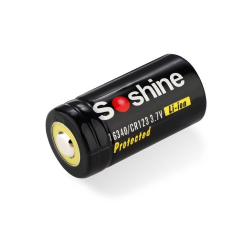 Акумулятор Soshine Protected CR123A/16340 3.7V 700mAh 1шт Акумулятор Soshine Protected CR123A/16340 3.7V 700mAh 1шт